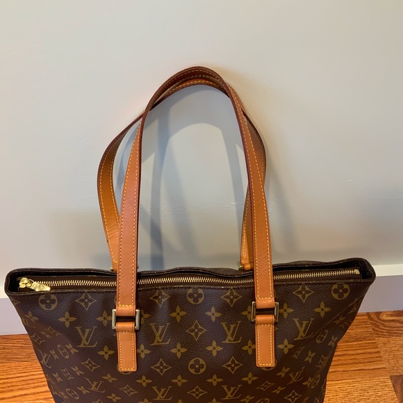 Beautiful Louis Vuitton Monogram Cabas Mezzo Shoulder Hand Tote Bag - Picture 3 of 17